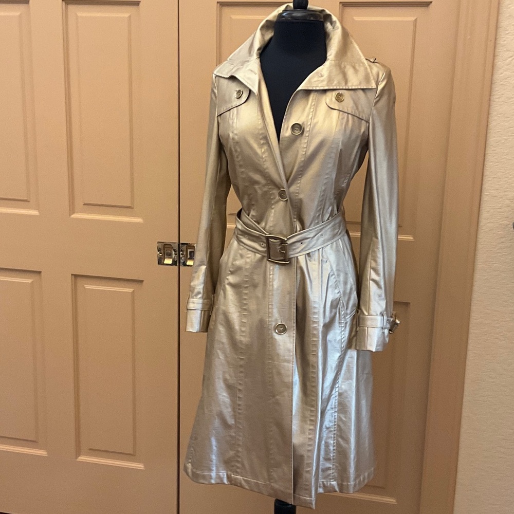 Burberry Metallic Trench Coat